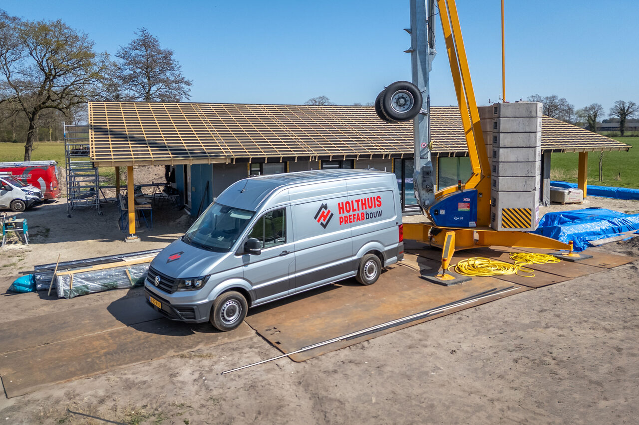 Dakopbouw van Holthuis Prefab