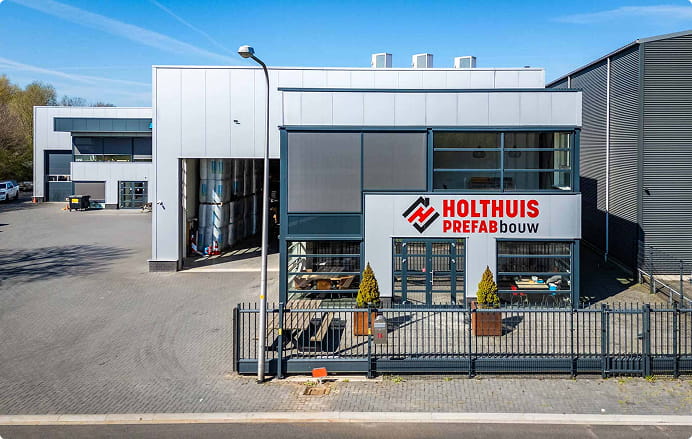 Het bedrijfspand van Holthuis Prefab